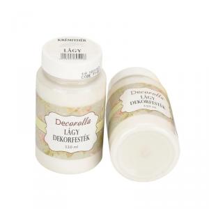 Decorolla lágy dekorfesték 110ml krémfehér