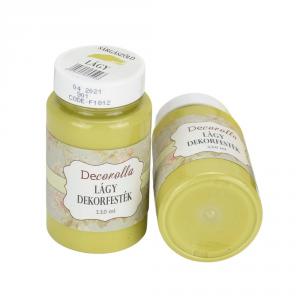 Decorolla lágy dekorfesték 110ml sárgászöld