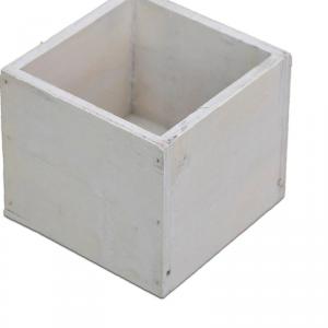 Dekoláda fehér kocka 9x9cm magasság 8 cm