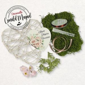 DIY Csináld magad! - Anyák napi moha szív ajtódísz