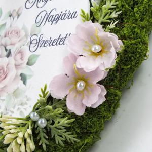 DIY Csináld magad! - Anyák napi moha szív ajtódísz