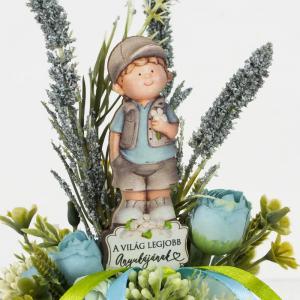 DIY Csináld magad!  - Anyák napja virágbox kisfiúval