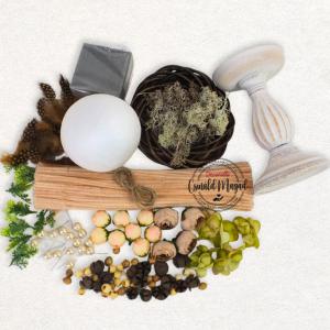 DIY Csináld magad! Csináld magad - Tavaszi boho harmónia - asztaldísz 35cm