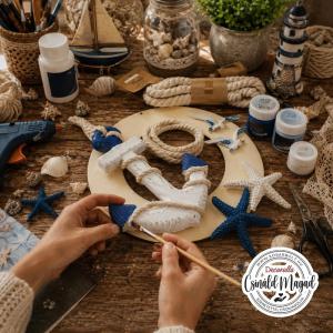 DIY Csináld magad! Csináld magad - Tengerész horgony falidísz 20cm