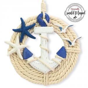 DIY Csináld magad! Csináld magad - Tengerész horgony falidísz 20cm