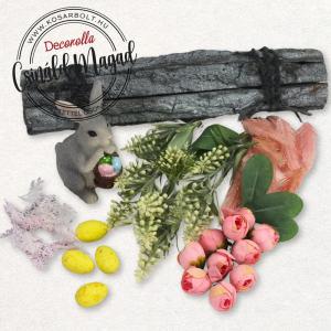DIY Csináld magad! - Húsvéti nyuszis mesekert fahasábon