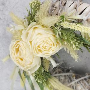 DIY Csináld magad! - Natúr harmónia virágkoszorú 23cm