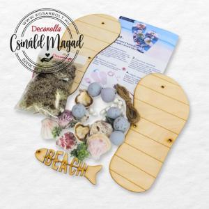 DIY Csináld magad - Strandpapucs BEACH 11x24cm