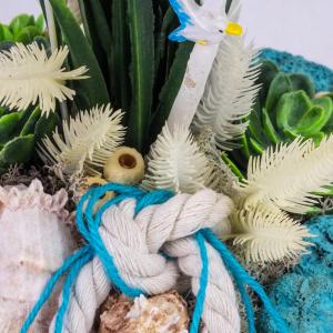 DIY Csináld magad - Tengerparti hangulatú asztaldísz