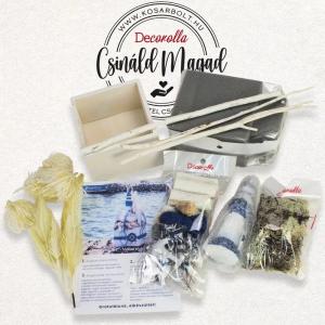 DIY Csináld magad - Világítótorony a kikötőben dekoláda