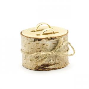 Esküvői fa gyűrűtartó 6cm