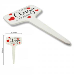 Fa beszúros tábla szögletes - A legjobb Anya... 3db/csomag