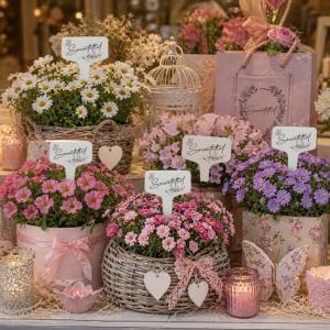 Fa beszúros tábla szögletes - Szeretettel 3db/csomag