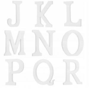 Fa betűk 3D Esküvőre 11 cm fehér