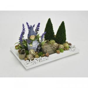 Fa keret fehér 25*15cm 1,3 cm magas