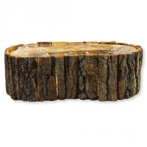 Fakéreg virágláda barna 32x17x10cm