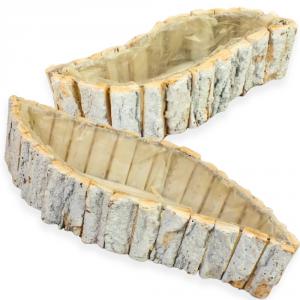 Fakéreg virágláda szett íves fehér 3db/szett 15-30cm