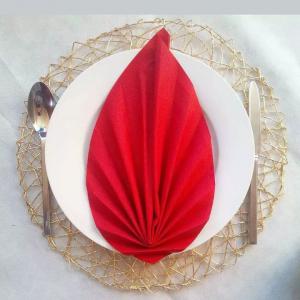 Falevél hajtogatott szalvéta tissue