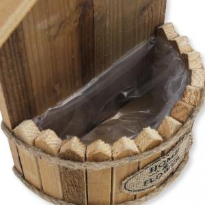 Fali házikós virágtartó bélelt