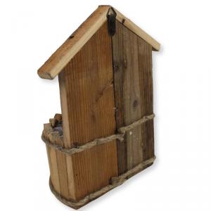 Fali házikós virágtartó bélelt