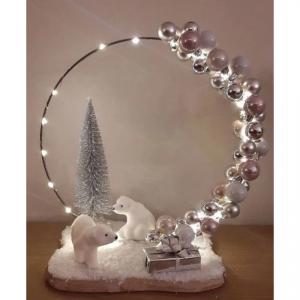 Fém karika ezüst 30cm