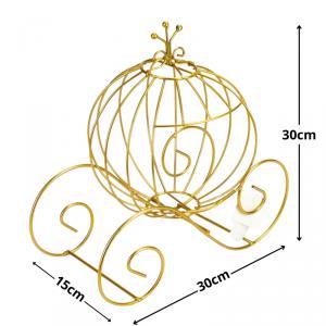 Fém tökhintó arany vagy fehér 30x15cm