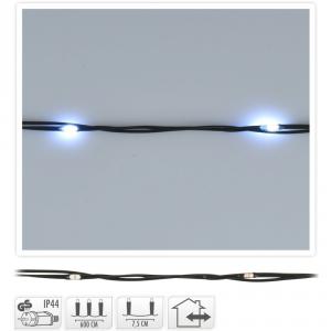 Fényvezeték 80 LED-es adapteres hideg 6m