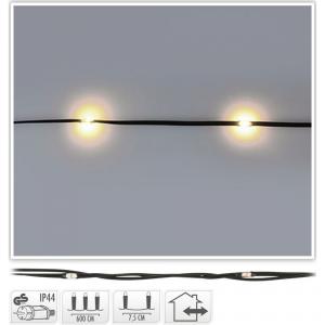 Fényvezeték 80 LED-es adapteres meleg 6m