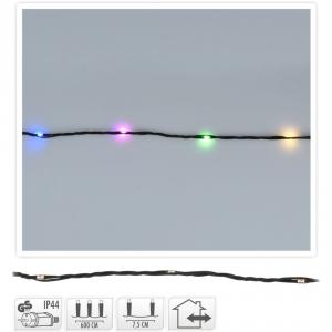 Fényvezeték 80 LED-es adapteres multi 6m