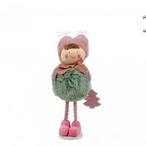 Fiú/lány álló pasztell plüss ruhában 18cm 630308 2f