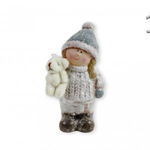 Fiú/lány figura szürke/barna 12cm 165085 2f