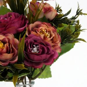 Fodros begónia csokor mályva