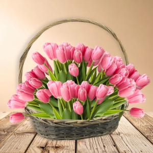 Fonott csemeg kosár szürke óriás 50cm