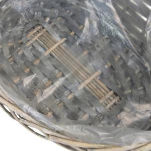 Fonott csemege kosár szürke nagy