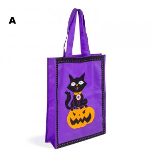 Halloween-i ajándéktáska - 30 x 40 cm - 2 féle lila