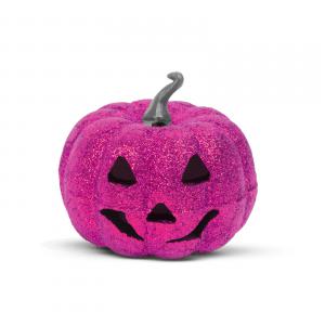 Halloween-i RGB LED dekor - habszivacs tök - lila - 11 cm