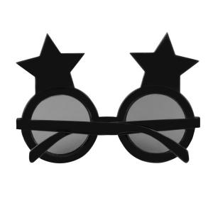 Happy New Year party szemüveg, fekete-glitteres