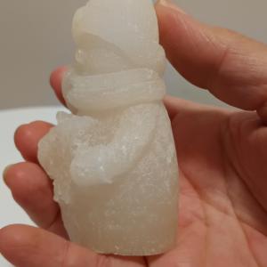 Hóember kézműves gyertya 1 db