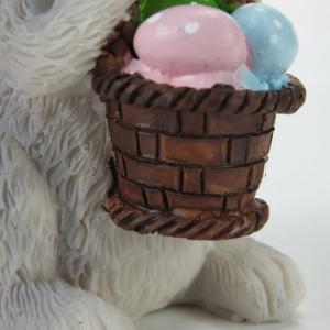 Húsvéti nyuszi kosárkával 1db 10cm