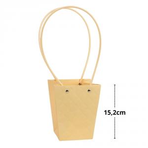 Impregnált mintás virágtasak - barack