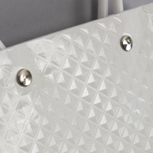 Impregnált mintás virágtasak - fehér