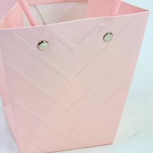 Impregnált mintás virágtasak - rózsaszín