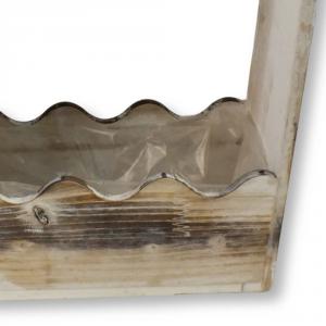 Íves tetejű zsinóros virágtató 28x22x11cm