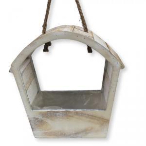 Íves tetejű zsinóros virágtató 28x22x11cm