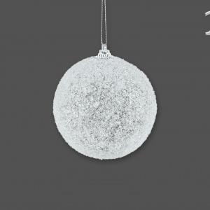 Karácsonyfadísz gömb arany/ezüst/fehér 8cm CAA130490 3f