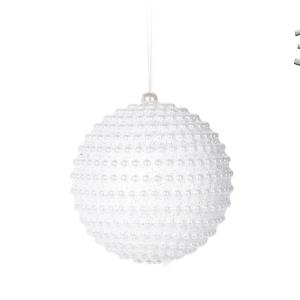Karácsonyfadísz gömb glitter 8cm CAA005900 4f