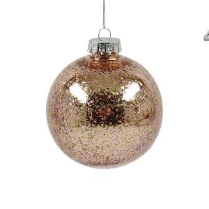 Karácsonyfadísz gömb glitteres 10cm CAA114710 4f