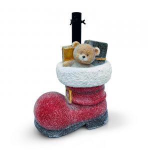 Karácsonyfatalp - csizma - műkő - 35,5 x 22,4 x 45,5 cm