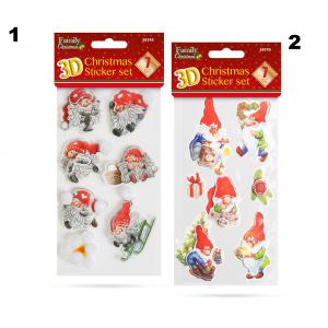 Karácsonyi 3D matrica szett - 2 féle