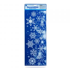 Karácsonyi ablakdekor - glitteres, átlátszó - 2 féle